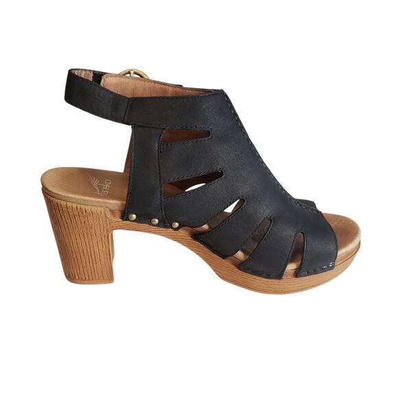 Dansko Black and Brown Women Sandals - Picture 7 of 15